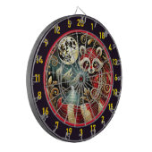 Cible De Fléchettes Rouge Raccoon Glisse Sous Lune D'Or (Devant gauche)