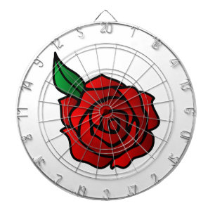 Cible De Fléchettes Rouge Rose métal Cage Dartboard