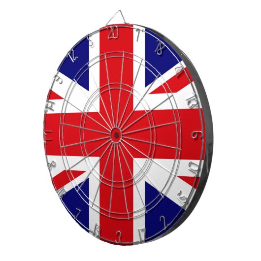 CIBLE DE FLÉCHETTES ROYAUME-UNI (Devant droit)