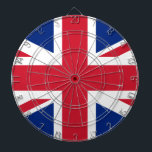 Cible De Fléchettes Royaume-Uni (British Flag) (Union Jack) (Royaume-U<br><div class="desc">Ce dessin présente le drapeau national du Royaume-Uni, également connu sous le nom d'Union Jack. Le drapeau est également connu sous le nom de drapeau de l'Union royale au Canada. Il remonte au début du 17ème siècle, lorsque James I avait hérité des trônes anglais et irlandais, qui lui permit d'unir...</div>