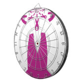 Cible De Fléchettes Rubans rose Cancer du sein Sensibilisation Art Imp (Devant droit)