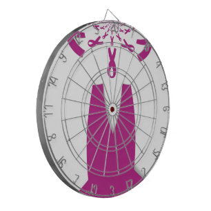 Cible De Fléchettes Rubans rose Cancer du sein Sensibilisation Art Imp