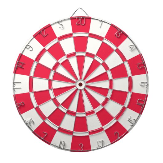 Cible De Fléchettes Ruby Rouge et blanc (Devant)
