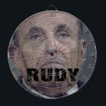 Cible De Fléchettes Rudy Giuliani Black Hair Dye Drie Face Darboard<br><div class="desc">Visez le visage. Score un bullseye en pagayant les Amériques chatouille dans le baiser</div>