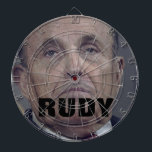Cible De Fléchettes Rudy Giuliani Black Hair Dye Drie Face Darboard<br><div class="desc">Visez le visage. Score un bullseye en pagayant les Amériques chatouille dans le baiser</div>