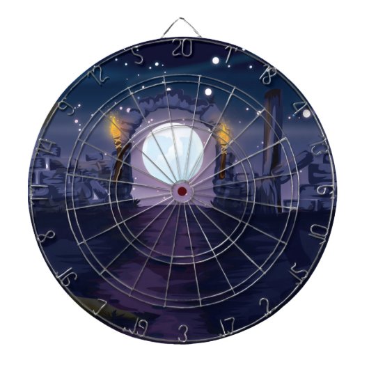 Cible De Fléchettes Ruines lunes (Devant)