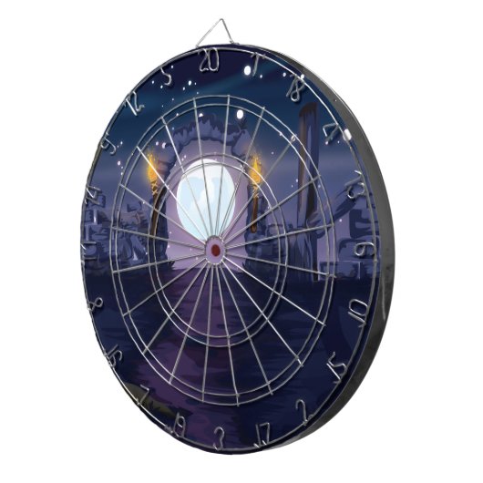 Cible De Fléchettes Ruines lunes (Devant droit)