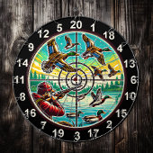 Cible De Fléchettes Rustic Flying Ducks Target Art