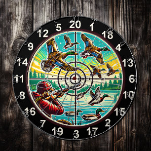 Cible De Fléchettes Rustic Flying Ducks Target Art