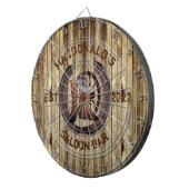 Cible De Fléchettes Rustic western Saloon bar dart board (Devant droit)