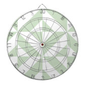 Cible De Fléchettes Sage Green Geometric Deco Cube Pattern (Devant)
