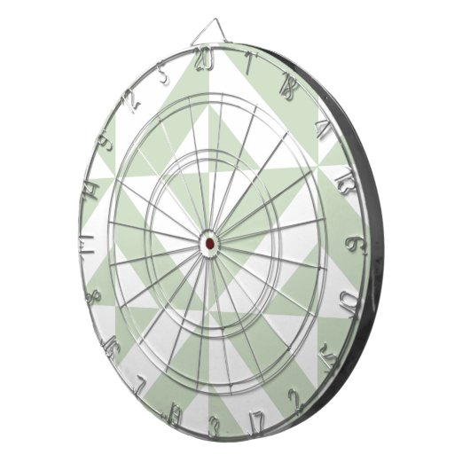 Cible De Fléchettes Sage Green Geometric Deco Cube Pattern (Devant droit)