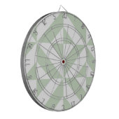 Cible De Fléchettes Sage Green Geometric Deco Cube Pattern (Devant gauche)