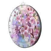 Cible De Fléchettes Sakura rose sur la peinture Arrière - plan (Devant droit)