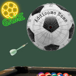 Cible De Fléchettes Salle de jeu de football de football Ball noir et<br><div class="desc">Salle de jeu de football Ball noir et blanc "décoration de sport",  entraîneur de Cible de flechettes,  cool,  pour hommes,  drôle,  ballon,  sports d'équipe,  équipes,  souvenirs,  entraîneurs de baseball, </div>