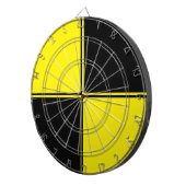 Cible De Fléchettes Salle de Jeu Noir & Jaune Foncé (Devant droit)