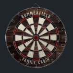 Cible De Fléchettes Salle de Jeux Familiale Wood Look Réunion annuelle<br><div class="desc">Élevez vos nuits de jeu avec notre tableau de fléchettes à effet de bois familial, conçu pour apporter une touche personnelle à votre maison. Ce tableau de bord unique vous permet d'afficher fièrement votre nom de famille et votre emplacement, ce qui en fait non seulement un jeu mais un héritage...</div>