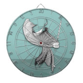 Cible De Fléchettes Samurai numérique (Devant)