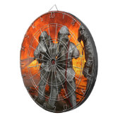 Cible De Fléchettes Sapeurs-pompiers combattant un feu (Devant droit)