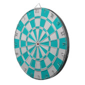Cible De Fléchettes Sarcelle et gris (Devant droit)