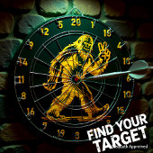 Cible De Fléchettes Sasquatch dit :