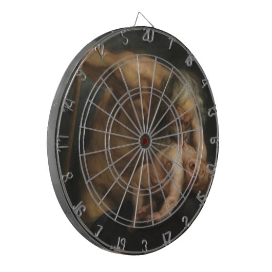 Cible De Fléchettes Saturne Dévorant son Fils (par Rubens) (Devant gauche)