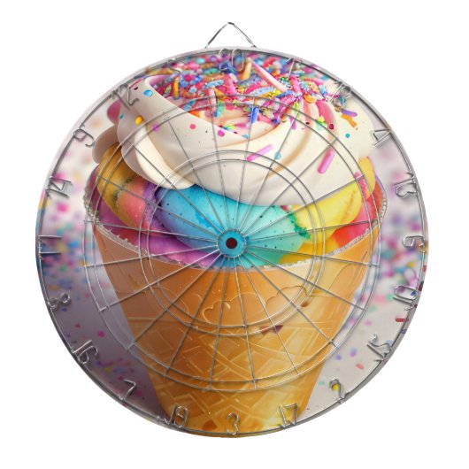 Cible De Fléchettes Saupoudrer de cônes de crème glacée (Devant)