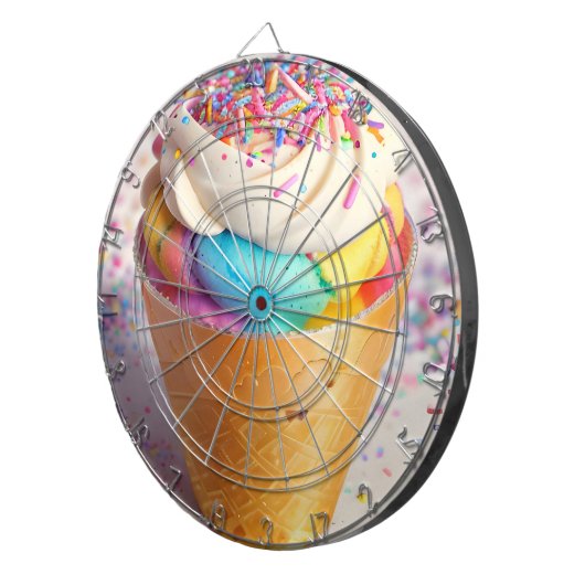 Cible De Fléchettes Saupoudrer de cônes de crème glacée (Devant droit)