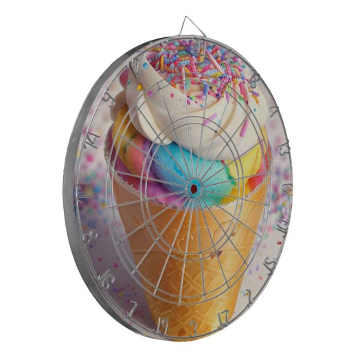 Cible De Fléchettes Saupoudrer de cônes de crème glacée (Devant gauche)