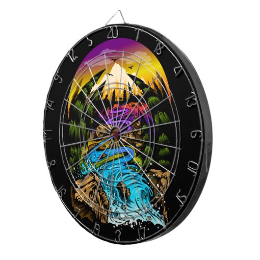 Cible De Fléchettes Scène extérieure (Devant droit)