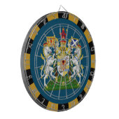 Cible De Fléchettes Scotland Dartboard & Drapeau fléchettes / jeu (Devant gauche)
