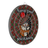 Cible De Fléchettes Scottish Clan MacKinnon Tartan Dartboard (Devant gauche)