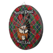 Cible De Fléchettes Scottish Clan MacLean Tartan Dartboard (Devant droit)