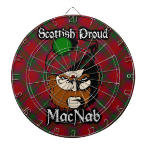 Cible De Fléchettes Scottish Clan MacNab Tartan Dartboard