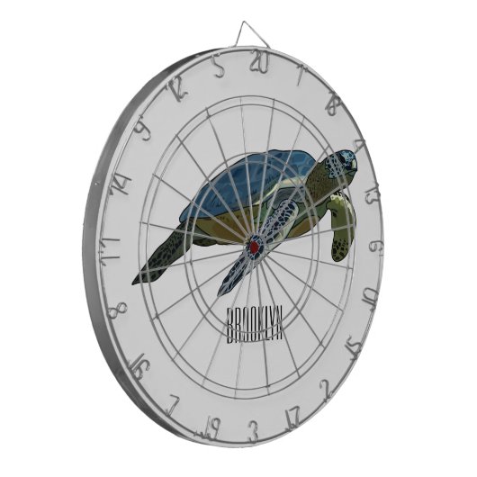 Cible De Fléchettes Sea turtle cartoon (Devant gauche)