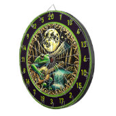 Cible De Fléchettes Serenades De Grenouille D'Or Sous Le Feu De La Lun (Devant droit)