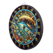 Cible De Fléchettes Serene Waters Dauphin Dartboard Design (Devant droit)