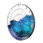 Cible De Fléchettes Série Galaxy Agate Design 4   (Devant droit)