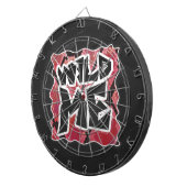 Cible De Fléchettes Serpent Wild Me Black et Red Print (Devant droit)