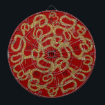 Cible De Fléchettes Serpents !<br><div class="desc">Créé à partir d'un dessin original de stylo et d'encre en l'honneur de l'année du serpent. La calligraphie représente "serpent". Ceux qui sont nés dans l'année du serpent sont sages,  patients et charmants. Les années de serpent incluent 2013,  2001,  1989,  1977,  1965,  1953,  1941 et 1929.</div>