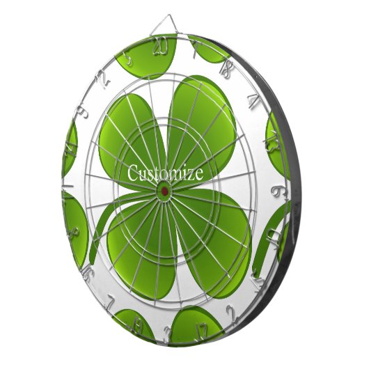 Cible De Fléchettes shamrock vert/noir St Patrick's Day Thunder_Cove (Devant droit)