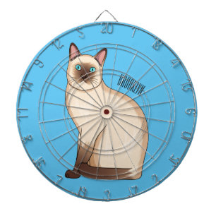 Cible De Fléchettes Siamese cat cartoon