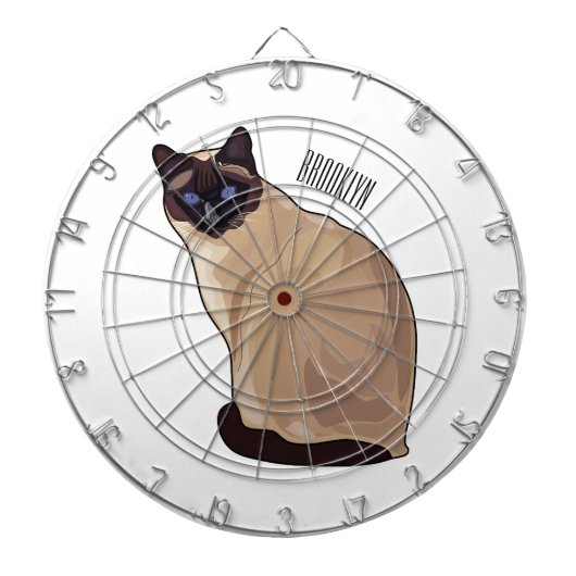 Cible De Fléchettes Siamese cat cartoon (Devant)