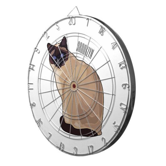 Cible De Fléchettes Siamese cat cartoon (Devant droit)