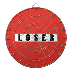 CIBLE DE FLÉCHETTES SIGNE D'INTERDICTION LOSER