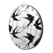 Cible De Fléchettes Silhouettes d'oiseaux hirondelles Thunder_Cove (Devant droit)