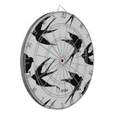 Cible De Fléchettes Silhouettes d'oiseaux hirondelles Thunder_Cove (Devant gauche)