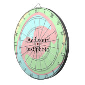 Cible De Fléchettes Simple acrylique pour marbre ajouter votre nom de  (Devant droit)