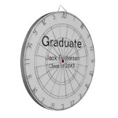 Cible De Fléchettes simple diplôme minimal ajouter nom classe moderne (Devant gauche)