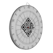 CIBLE DE FLÉCHETTES SIMPLE MINIMAL MODERN MONOGRAM ELEGANT STYLE CHIC  (Devant gauche)